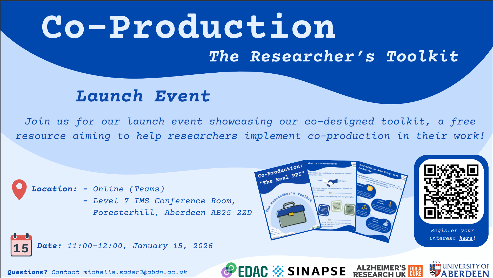 Co-Production "The Real PPI": Launching The Researcher's Toolkit