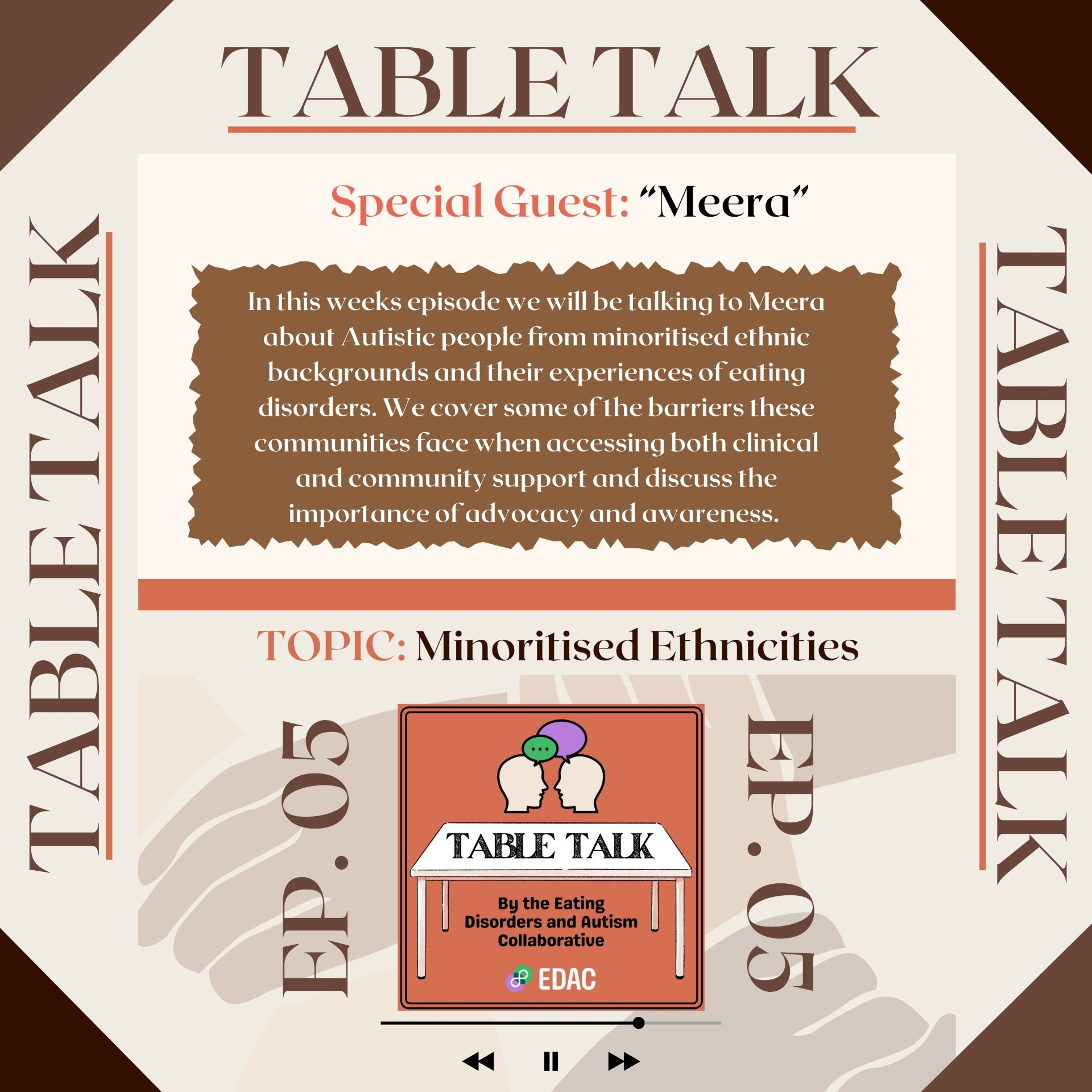 The Table Talk Podcast - Episode 5 | Minoritised Ethnicities
